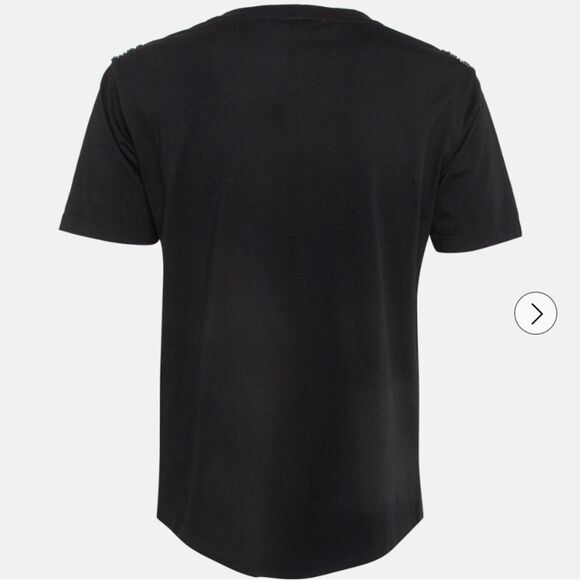 Sandro crystal embellished cotton tee, L - Picture 4 of 12